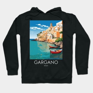 A Pop Art Travel Print of Gargano - Italy Hoodie